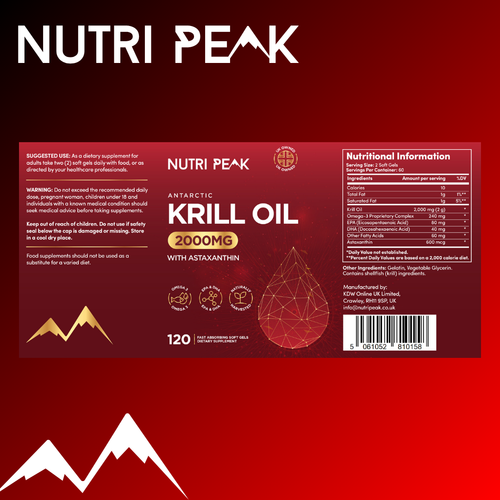 Nutri Peak Antarctic Krill Oil 2000MG — quality and testing graphic