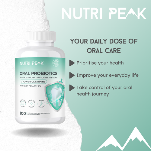 Nutri Peak Advanced Oral Probiotics — daily dose graphic