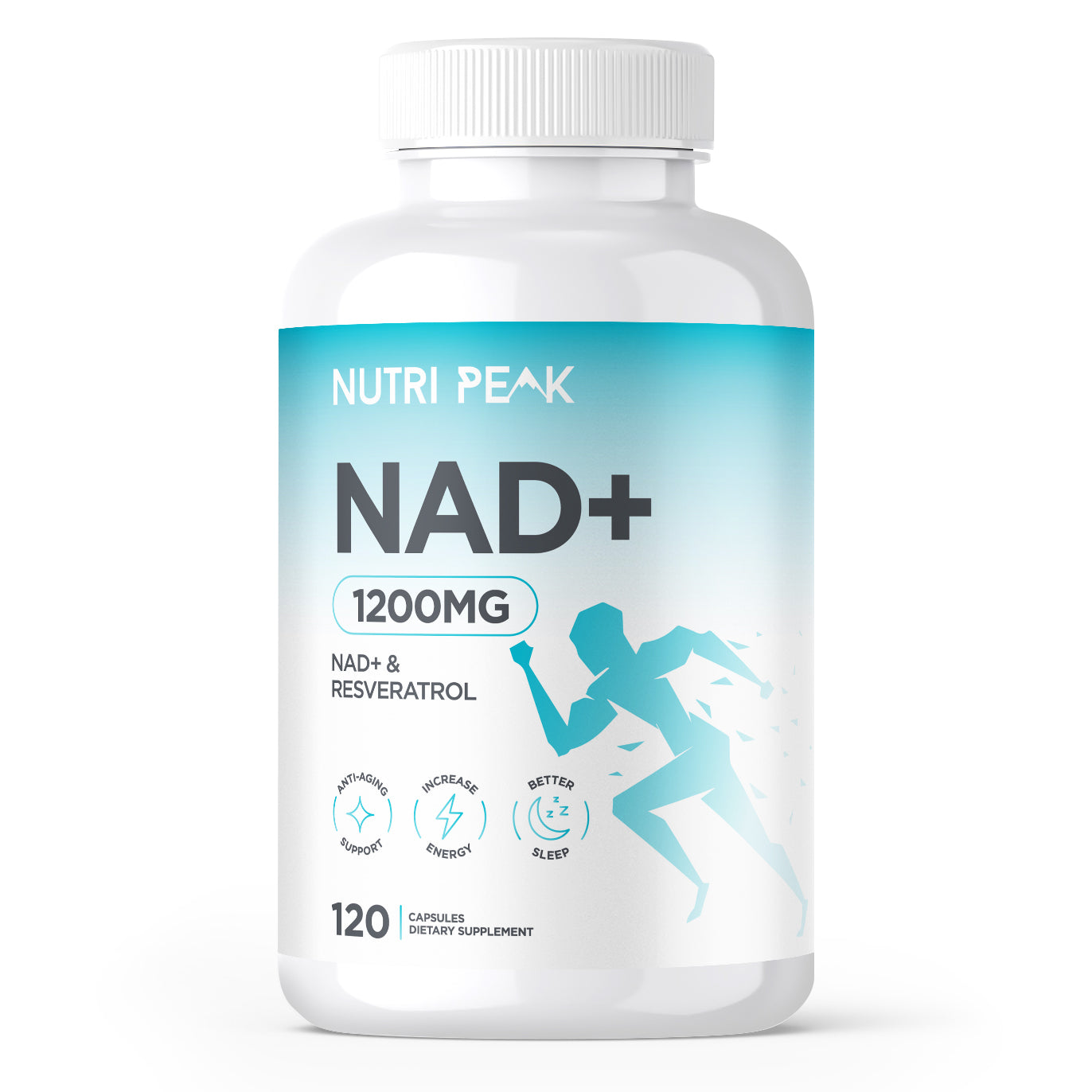 NAD+ Resveratrol 1200MG bottle